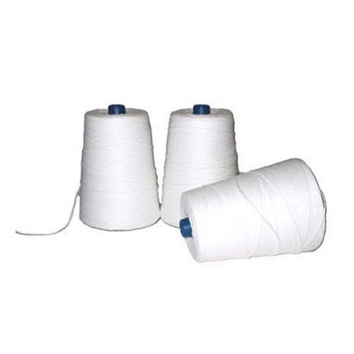 white 1000 meter length multi ply polyester plastic pp hdpe sack bag closing thread cone 689