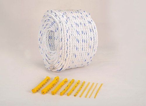 White Rp Plastic Rope Roll With 1.7-32Mm Thickness And 1-10Mm Diameter Application: Industrial