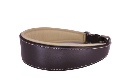 18-26 Inch Plain Leather Dog Collar With 2 Year Life Stage