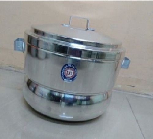 18 To 50 Cm Aluminum Polished Shiny Silver Cooking Pot
