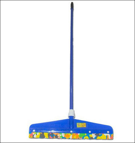 Blue 20 Inch Floor Wiper With Plastic Handle For Floor Cleaning