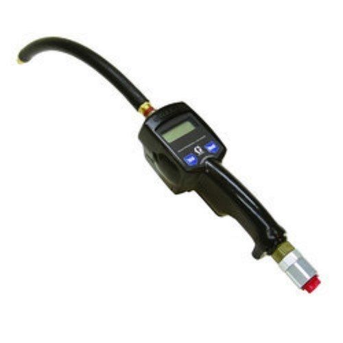 Black Handheld Lcd Display Digital Liter Counter 5 Gpm Flow Rate Motor Gear Oil Dispensing Gun