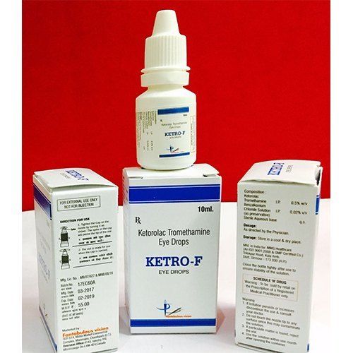  Ketro-F 10Ml केटोरोलैक ट्रोमेथामाइन 0.5% आई ड्रॉप कूल एंड ड्राई प्लेस