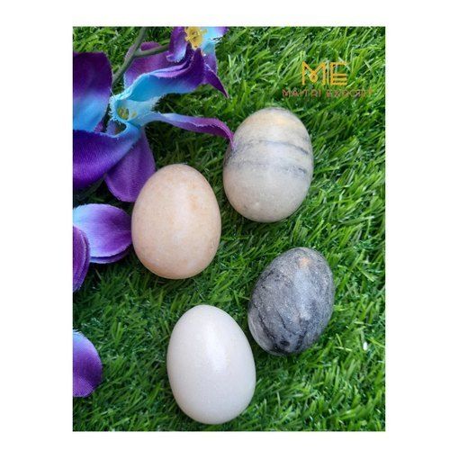 Natural Different Stone Polished Surface Marble Egg For Message And Decoration