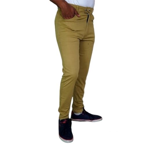 Buy Men Khaki Slim Fit Solid Casual Trousers Online - 631177 | Allen Solly