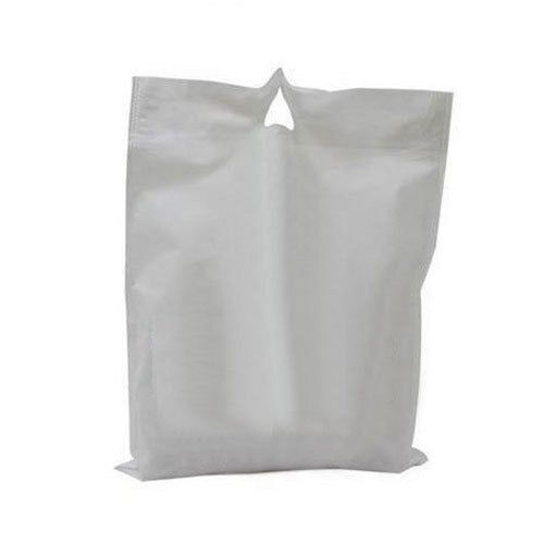 White Reusable 50 Gsm D Cut Shape Handle Flexible Non Woven Fabric Shopping Bags Bag Size: Subject To Availability Or Order