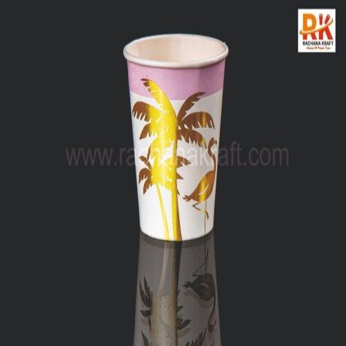 110 Ml To 450 Ml Printed Pattern Round Shape Embossing Foil Paper Cup