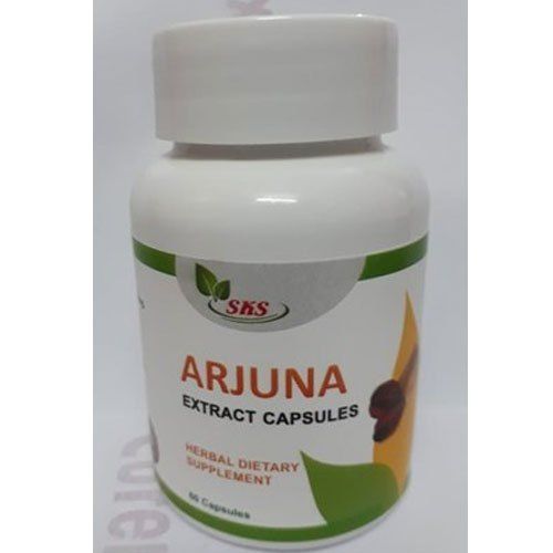 Arjuna Extract Capsules 500mg With 60 Capsules 36 Months Shelf Life