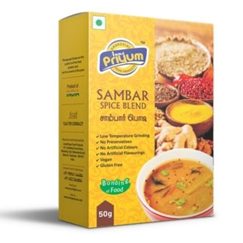 Enhance the Flavor Longer Shelf Life Rich Taste Dried Sambar Masala Powder
