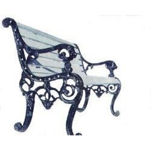 Fine Finish Cast Iron Garden Benches With Backrest And Arm Rest For Outdoor Use No Assembly Required