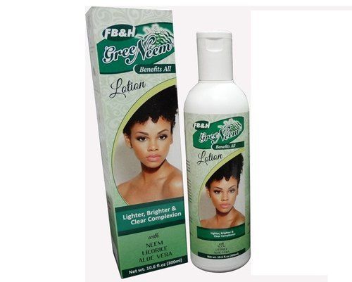 Green Neem Brightening Lotion Bottle 300ml For Lighter, Brighter And Clear Complexion