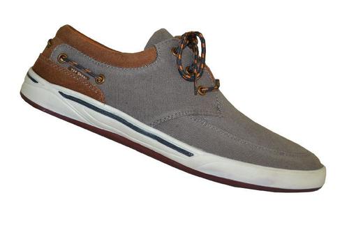 Round Toe Style Brown Lace Closure Men's Sneakers - White Sole, Breathable Low Heel Design for All Seasons
