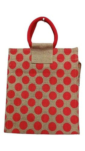 वेबबेड हैंडल ज़िप क्लोज़र प्रिंटेड जूट महिलाओं के लिए शॉपिंग बैग (क्षमता 5 Kg) 