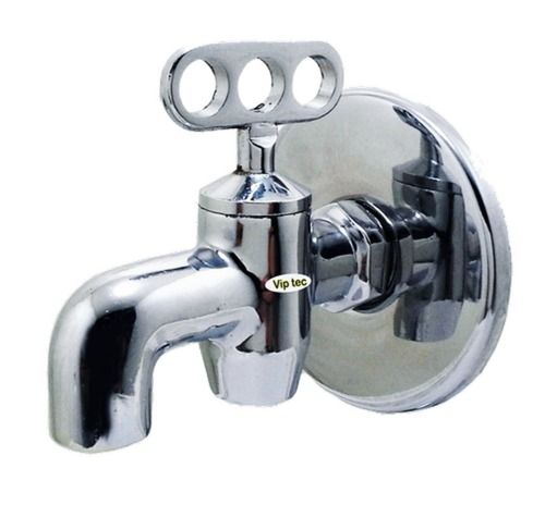 15 Mm Bathroom Chrome Plated Silver Wall Mount Zinc Taper Cock Water Tap For Home