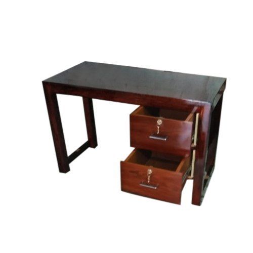 Eco-Friendly 40X24X30 Inch Size Rectangular Shape Brown Wooden Study Table With Drawer