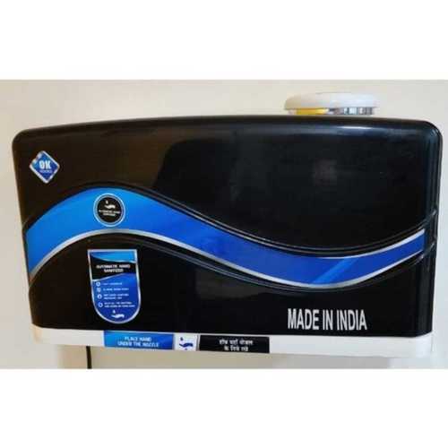 Black 5 Liter Plastic 2Kg Wall Mounted Automatic Hand Sanitizer Dispenser