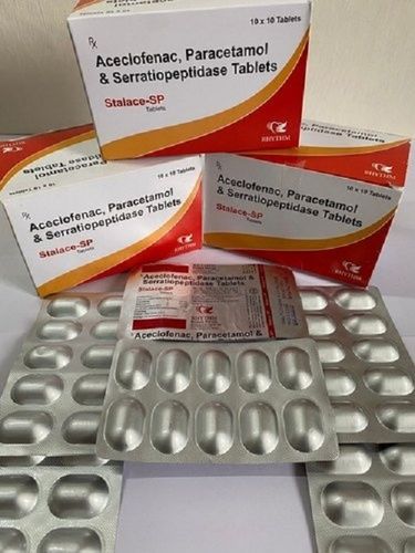 Aceclofenac Paracetamol Serratiopeptidase Tablets