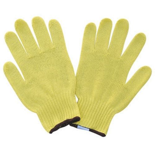 Yellow Reusable 90 Gsm Cut Heat Resistant S-Xl Size Full Kevlar Safety Hand Gloves