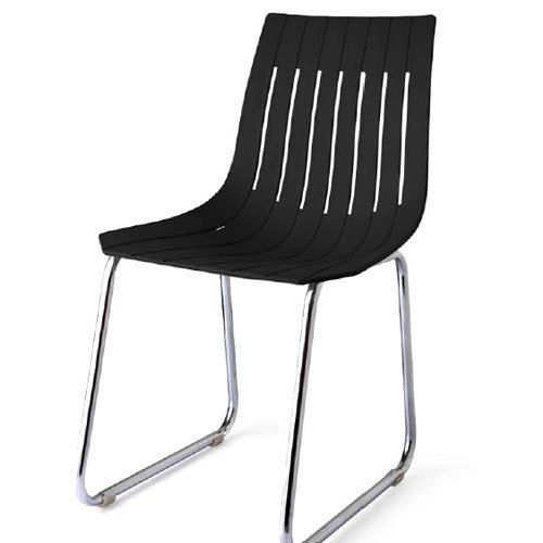 Durable Stainless Steel Leg With Plastic Made Black Liberty Cafeteria Seating Chair