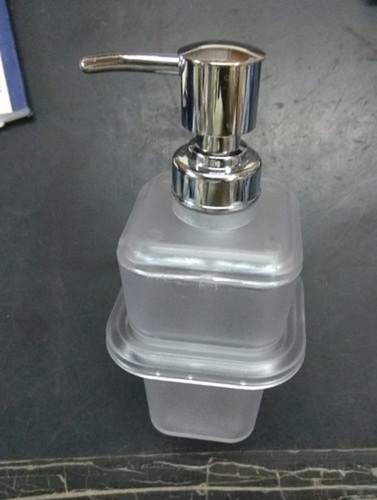 Transparent PVC Table Top Wall Mount Bathroom Liquid Soap Dispenser For Hotel Office