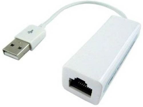 White Roq Usb 2.0 To Ethernet Rj45 Network With Cd (White) Lan Adapter  Dimension(L*W*H): 16.8 X 10.8 X 2  Centimeter (Cm)