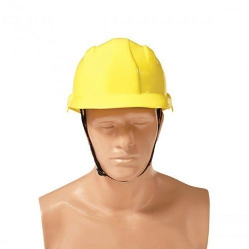 Yellow Impact Resistant Pvc Open Face Adjustable Ratchet Type Construction Safety Helmet Size: Small