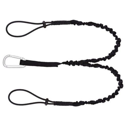 135 Cm Extended Length Fall Protection Body Harness Black Polyester Safety Lanyard Gender: Unisex