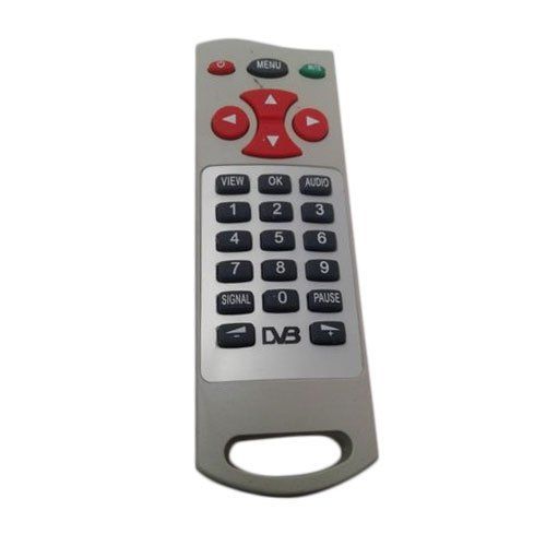 Grey 3.5 V Dvb Plastic Dth Remote With Aax2 Batteries And 24 Max Key