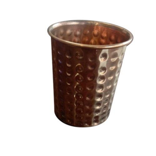 300 Ml 100% Pure Copper Hammered Water Drinking Glass For Hotel Home