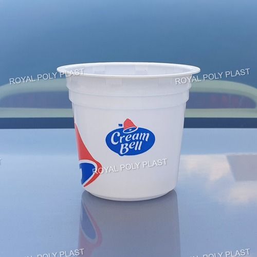  69 मिमी व्यास के साथ 90 मिलीलीटर गोल आकार का प्लास्टिक आइसक्रीम कप 