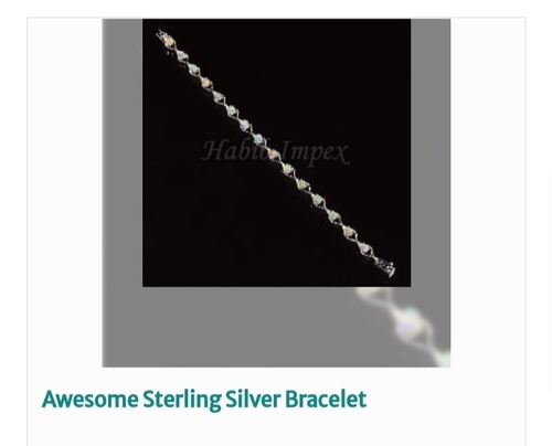 बहुत बढ़िया डिज़ाइन और पार्टी वियर गोल आकार का ट्रेंडी स्टर्लिंग सिल्वर ब्रेसलेट लिंग: महिला