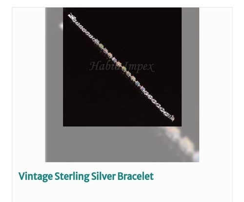 Colorfull Round Shape Attractive Design Trendy Vintage Sterling Silver Bracelet Gender: Women
