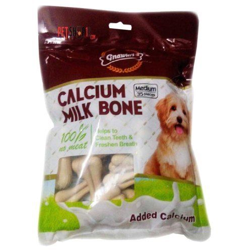 Gnawlers Calcium Milk Bones For Dog With Milk Flavor And 6 Months Shelf Life