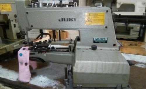 Silver Heavy Duty High Speed Semi Automatic Juki 373 Button Sewing Machine For Garment Industry