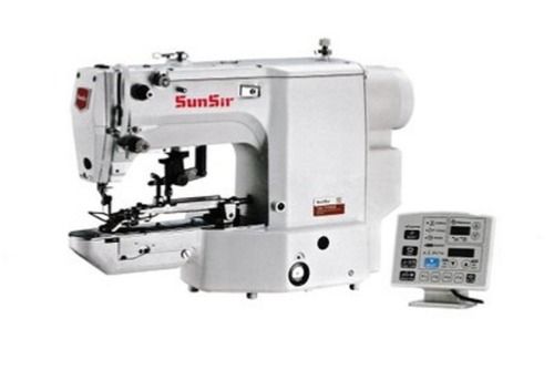 White High Speed Semi Automatic Computerized Button Attaching Machine For Garment Industry