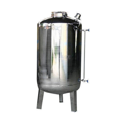 Silver Leak Resistance Industrial Stainless Steel 304 Vertical Water Tank (500 Ltr)