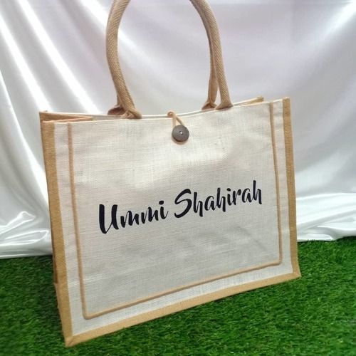 As Per Requirement Light Weight Flexible And Water Resistant Designer Shopping Jute Bag