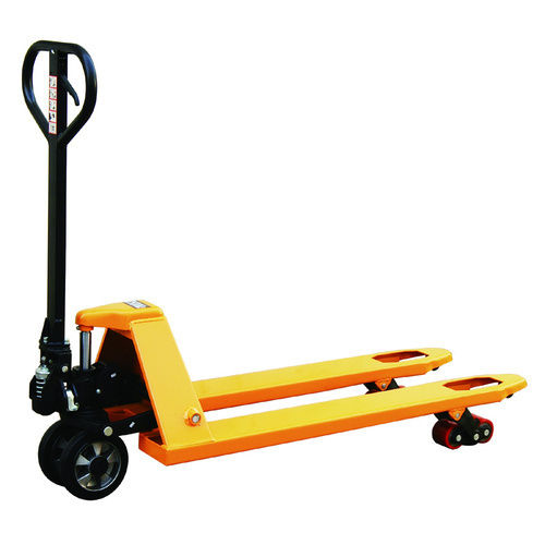 Mild Steel Industrial Nylon Wheel Type Manual Hand Pallet Truck (Capacity 1-3 Ton)