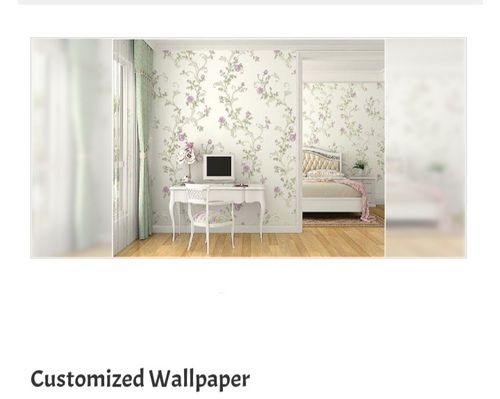 Different Color Available Modern Style Printed Pattern Dustproof Customized Wallpaper With Above 300G Weight