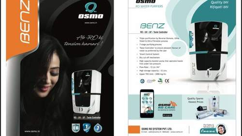 Osmo Benz-Xl Ro+Uv+Uf+ Taste Controller Domestic Water Purifier Dimension(L*W*H): 7.5X13X15 Inch (In)