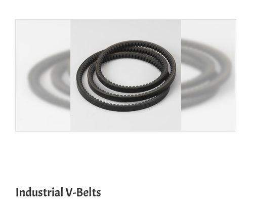 Rubber Plain Pattern Black Color Industrial V Belts With Sturdy Construction