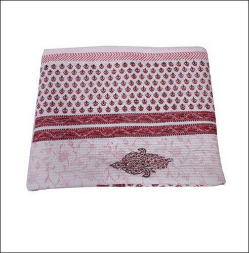 Single And Double Cotton Block Printed Blankets/Quilt For Home, Hotel Use: Home