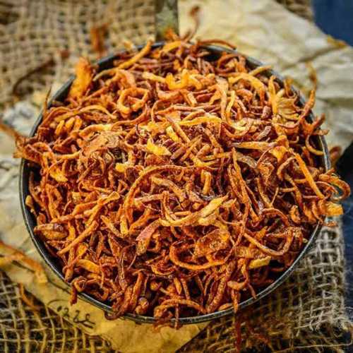 Multicolor 100% Healthy Crispy Fried Onions Flakes For Sauces, Cooking And Flavoring