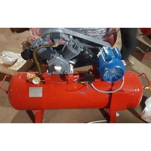 Lubricated 1440 Rpm Air Cooled Hyco 2 Hp Air Compressor With Tank Capacity 160 Ltrs