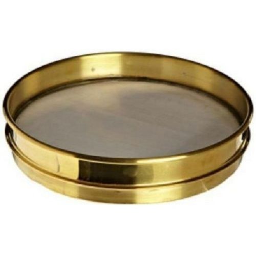 Golden Color Fine Finishing Corrosion Resistance Round Shape Polished Brass Testing Sieves, 100-450 Mm Density