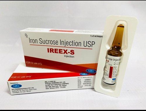  लिक्विड आयरन सुक्रोज इंजेक्शन Usp 100 Mg 5Ml 