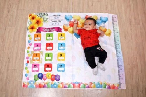 Multi Color Keshav Creation Multicolor Polyester Naturally Soft Newborn Baby Blanket