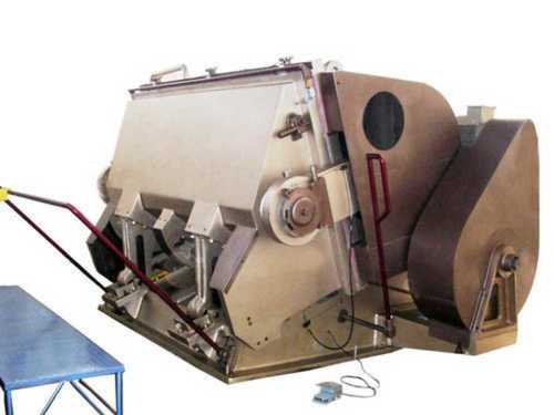 Light Brown Electric Stainless Steel Platen Die Punching Machine