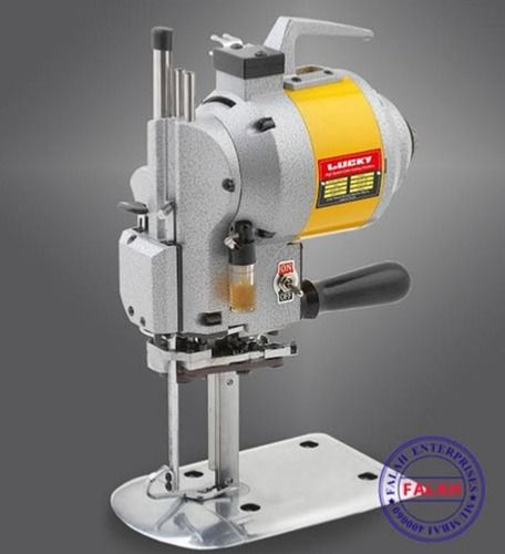 Silver Lucky Semi Automatic Single Phase Straight Blade 5 Inch Fabric Cutting Machine Speed : 3400 Rpm Horsepower : 1/3 Hp