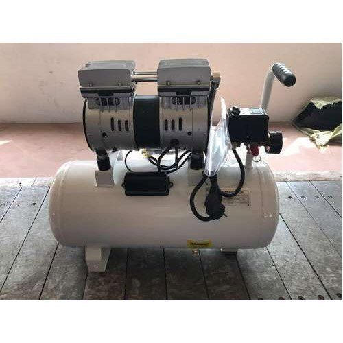 Lubricated Robust Construction Ac Single Phase Dental Oil Free Air Compressor (0.75 Hp)